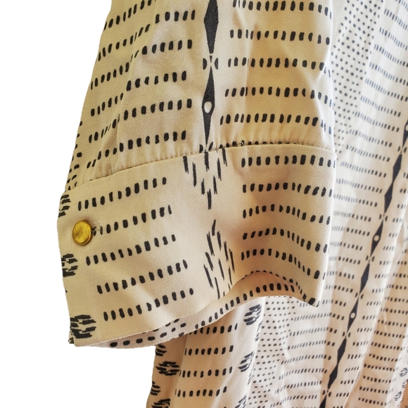 Noa Noa Cream Geometric Swing Dress - Picture 4 of 7